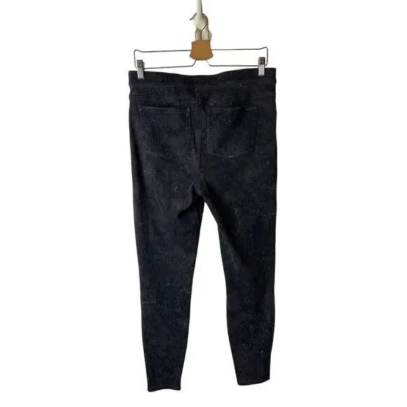 SPANX Gray Acid Wash X-Large Jean-ish Twill Pull-on Shaping Ankle Leggings - Picture 6 of 9